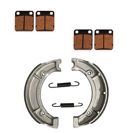 Factory Spec Front Brake Pads & Rear Brake Shoes, for Yamaha Kodiak 400 4x4 fits 1999 & 2003 Models