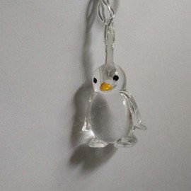 Penfly 1.65M 10LEDs Decorative Penguin Shape Fairy Romantic Night Lamp Mood Night Light for Home Bedroom Wedding Party Babyroom Child(Blue)