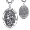 CELESTIA St Christopher Medal Necklace for Men Women Saint Christopher