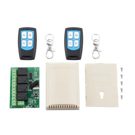 universal Easy To Use DC 4-Channel 443MHz Wireless RF Remote Control Relay Switch