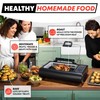 Gourmia Smokeless Indoor Grill & Air Fryer with Recipe Book