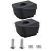 Enwye 2Pcs Black Universal Skate Brake Pads Durable Replacement Parts