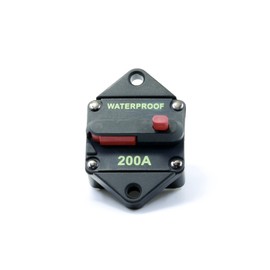Lumision Waterproof DC Circuit Breaker Panel Mount Resettable 12-48VDC 200A