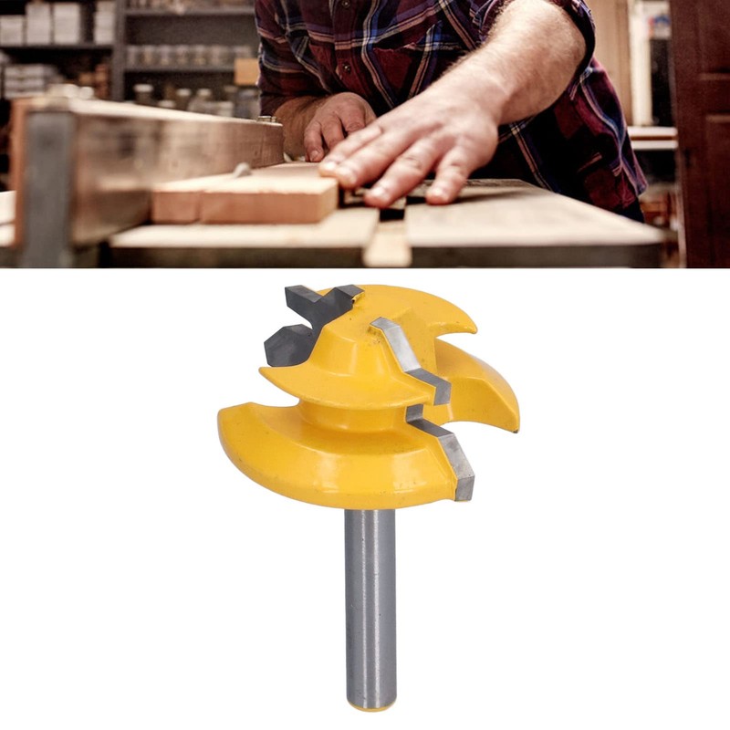 Lock Miter Router Bit 6mm Shank 45 Degree Wood Cutter