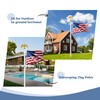 Gold Flagpole Eagle Topper, Eagle Topper, 1/2-13UNC Thread, for 20/25/30ft