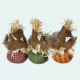 Unbranded Thanksgiving Harvest Autumn Scarecrow Lot 3 Fall Doll Decoration Holiday Decor