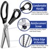 Pinking Shears for Dressmaking, Professional Stainless Steel Tailor Pinking Scissors