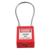 Tiardey Generic Stainless Steel Cable Padlock Lockout Isolation Lock Security