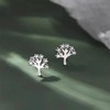 Women's Silver Cubic Zirconia Stud Earrings, Hypoallergenic, Simple Earrings, For
