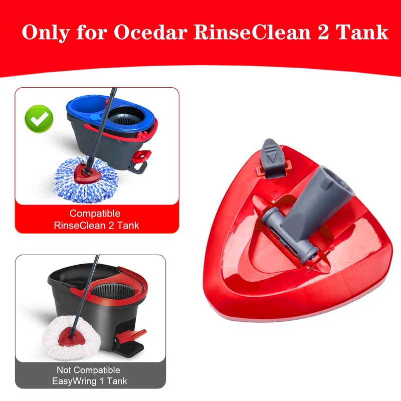 Upgraded Spin Mop Base Replacement Head Compatible with O-Cedar RinseClean