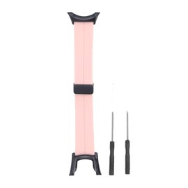 Silicone Watch Strap Waterproof Magnetic Folding Buckle Replacement Watchband for Suunto Ambit 1 2 2S 2R 3 Sport 3 Peak Pink