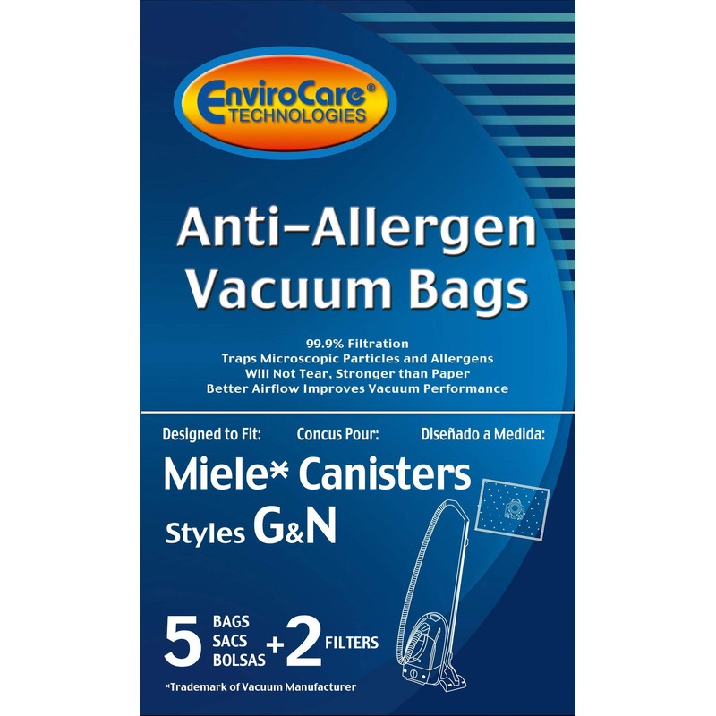 EnviroCare Replacement Allergen Vacuum Cleaner Dust Bags made to fit
