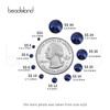 Beadsland 2880pcs Flat Back Crystal Rhinestones Round Gems for Nail