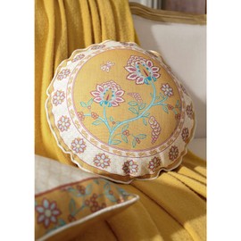 patdrea Linen Decorative Throw Pillow Covers Set Soft Durable Cushion Cases Pillowcase for Couch Bedroom Car Living Room D=16"