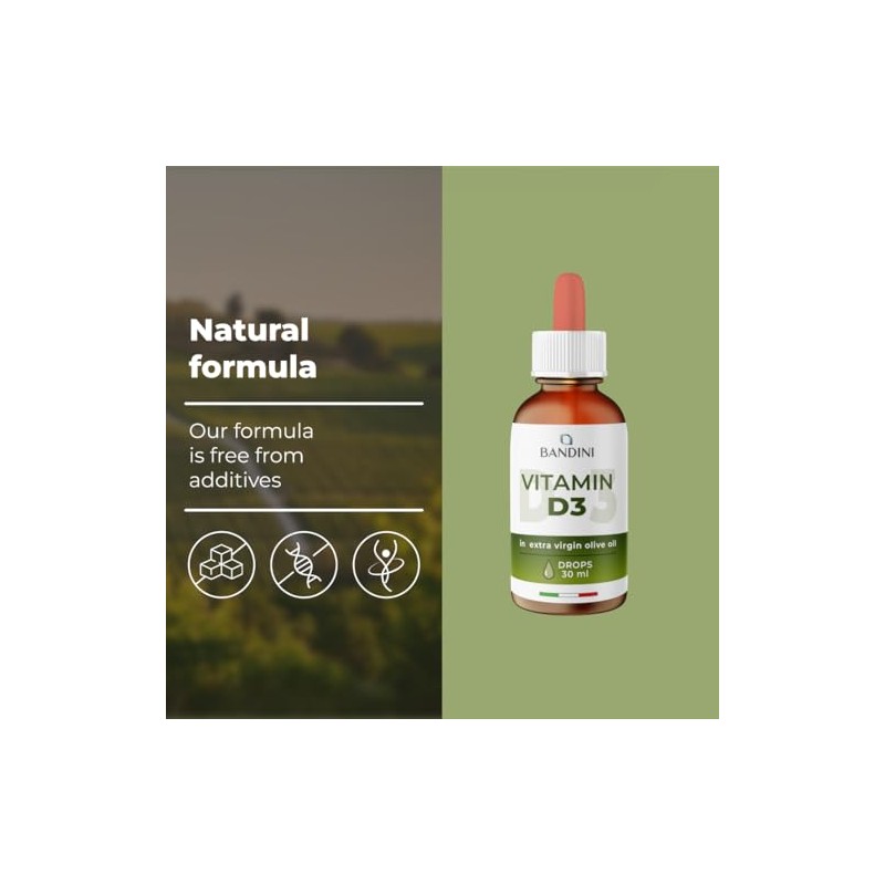 Bandini® Vitamin D3 Drops - 2000 IU per Drop |