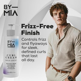 BY MIA Curl Cream for Curly Hair, 240 ml – Leave-In Curling Cream for Wavy Hair with Strong Hold for Defined, Frizz-Free Curls