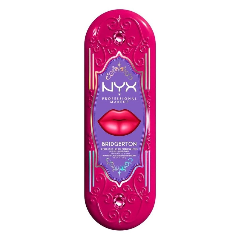 Nyx Professional Makeup, Bridgerton Kit de Labios TonosCherry Courtship (cereza)