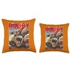 Say hello to papa, Bobby Throw Pillow