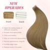 Eliysko Undetectable Invisible Tape hair human Hair Extensions Seamless Blending
