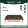 COSORO 137 * 274cm Plastic Christmas Tablecloths Party,Large Xmas Table