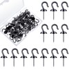 Hotop 30 Pieces Push Pin Wall Hooks Metal Thumb Tack