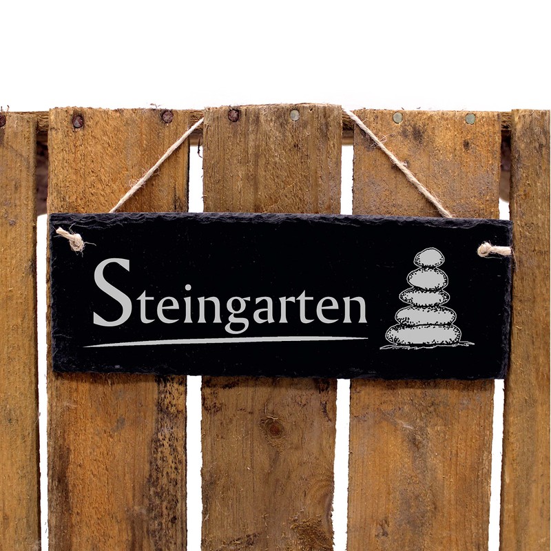 Slate Sign - Rock Garden - Slate Decorative Sign Engraved