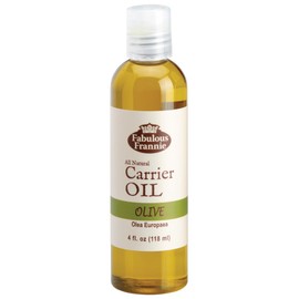 Fabulous Frannie Olive Carrier Oil Base Oil for Aromatherapy, Essential Oil or Massage 4oz (Pack of 1)