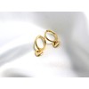 Tiny 14K Gold Plated 925 Sterling Silver Huggie Earrings with