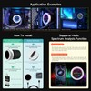 Waveshare 2.8" CPU/GPU Cooler Round LCD Display, AIO Computer Temp