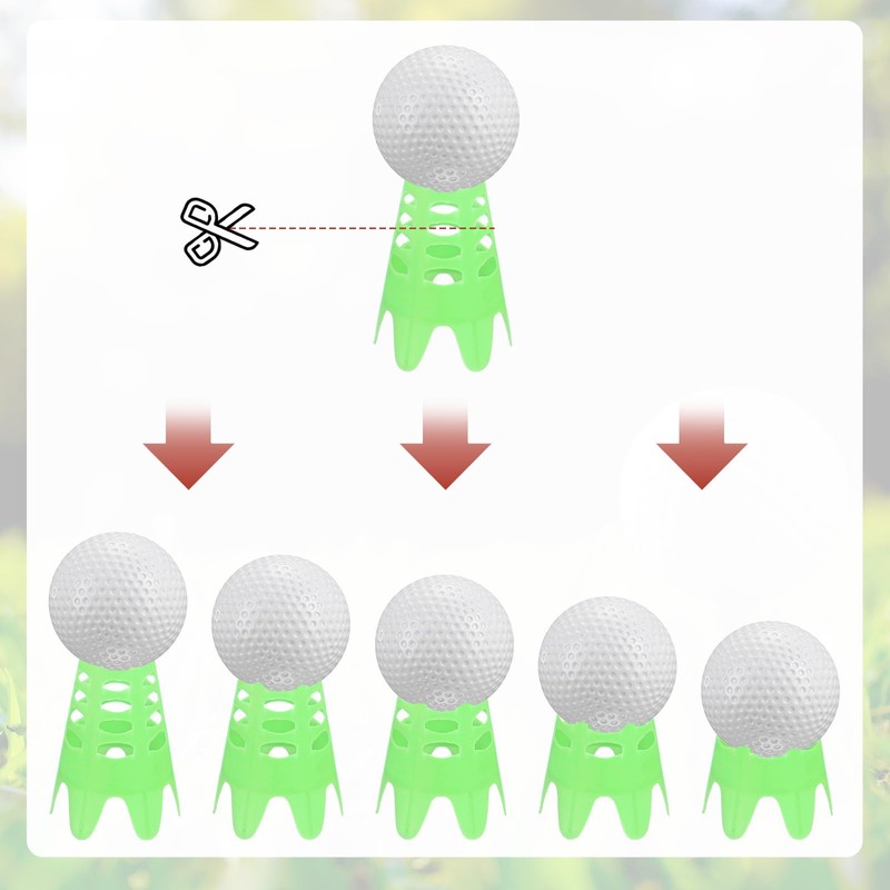 TIXIPEM Golf Simulator Tees [12PCS] - Plastic Golf Tees Use