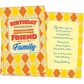 Chuck's Card-O-Rama - Friend Birthday Card - Made in Chicago - Perfect Size: Opens to a generous 10″ X 7.75″