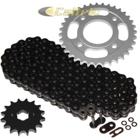 Caltric Black O-Ring Drive Chain & Sprockets Kit for Honda CM400A CM400C CM400E CM400T