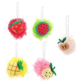 Baluue 5pcs Soft Body Washing Sponge for Gentle Exfoliation Ergonomic Design Shower Accessory for Men and Women for Cleaning and Foaming Bathing