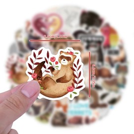 100 Pcs Ferret Stickers for Water Bottle Waterproof Sticker for Laptop Skateboard Phone Car Decals for Teens Adults for Party Favors Supplies Decor (Animal Ferret Stickers)