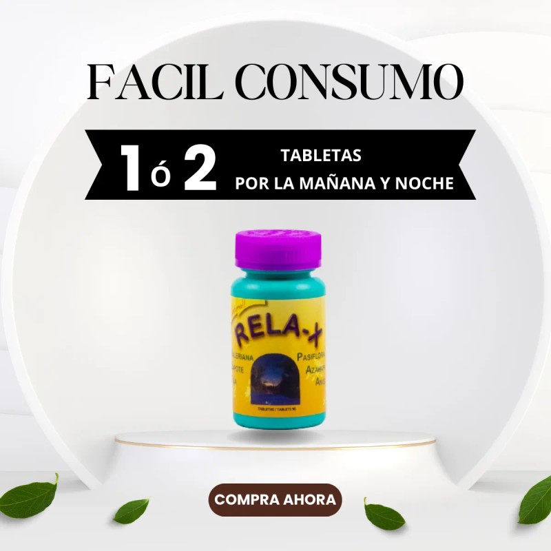 Rela Producto Naturista Relajación Insomnio Estrés Sabor
