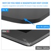 Magnetic Vent Covers (3-Pack) for Complete Seal, 5.5" X 12"