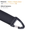 YAPJEB Molle Key Ring, Velcro, Belt, Keychain, Buckle, Carabiner, Military,