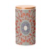 Fabulous Bamboo Ceramic Pot with Lid - Decorative Ornament Circle