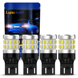 7443 7440 LED Brake Bulbs White, 7440 7441 7443 7444 T20 W21/5W LED Light Bulb for Backup Light, Parking Light or Running Lights, Tail Lights, Pack of 4