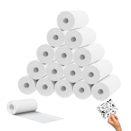 16 Rolls Thermal Paper Children's Camera 57 mm Thermal Paper Rolls for Children Instant Camera Clear Colour Development Thermal Rolls Refill Printing Paper for Photo Printers