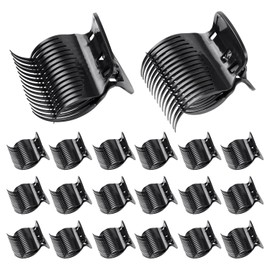 20 Pcs Hot Roller Clips for Hair, Curler Claw Clip for Women Hair Section Styling (Black, 2inch)