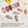 JODSONE 23PCS Gel Nail Polish Set 20 translucent Jelly Color