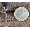Kiss of Leather Dainty Cross Pendant 925 Sterling Silver with