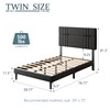 Bekusu Twin Size Bed Frames with Adjustable Headboard and Sturdy