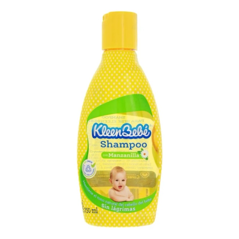 Shampoo Manzanilla Y Aloe 250 Ml Kleenbebé 3 Piezas