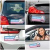CNhoqc New Driver Car Magnet - 4pcs Cute Nervous Cat