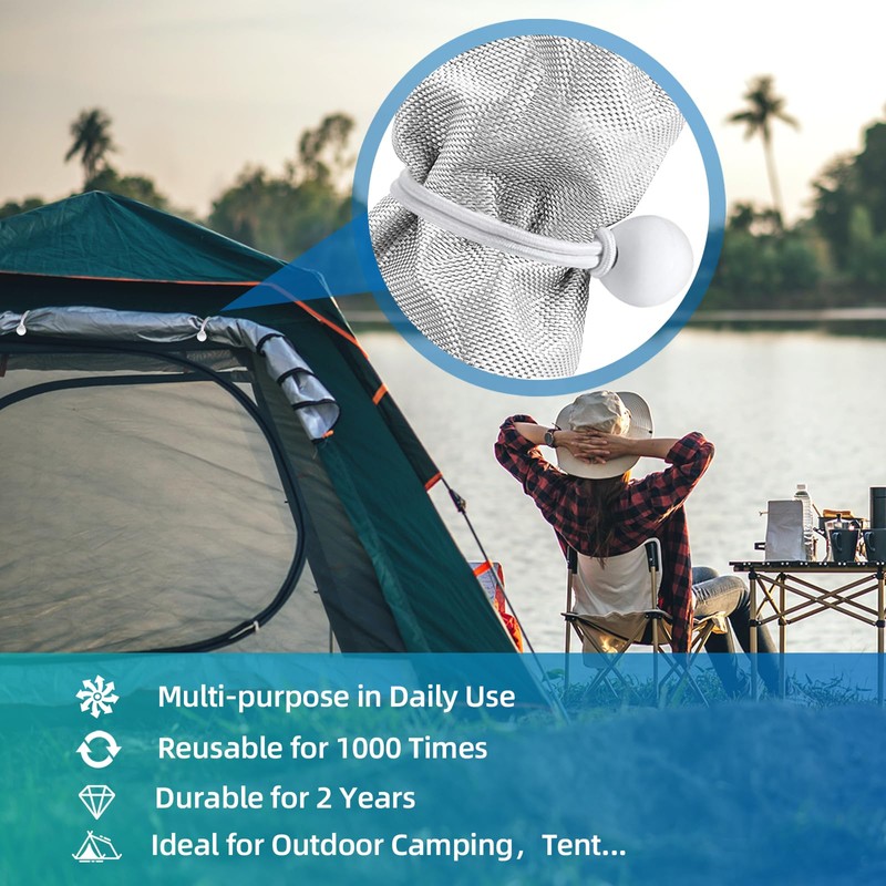 Eurtes Tensioning Straps with Ball, Pack of 50 Tarpaulin Tensioners