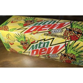 Mountain Dew Mtn Dew Maui Burst 12oz Dew Can PINEAPPLE FULL Discontinued Flavor