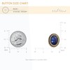 Craftisum 20 pcs Blue Oval Rhinestone Metal Shank Sewing Coat