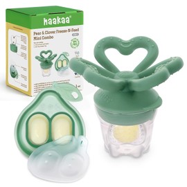 Clover Freeze-N-Feed Mini Combo - Alimentador verde guisante + bandeja verde guisante